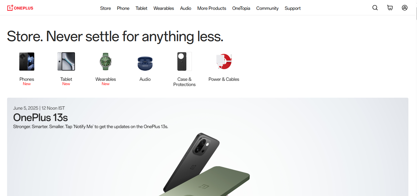 One Plus Store Clone